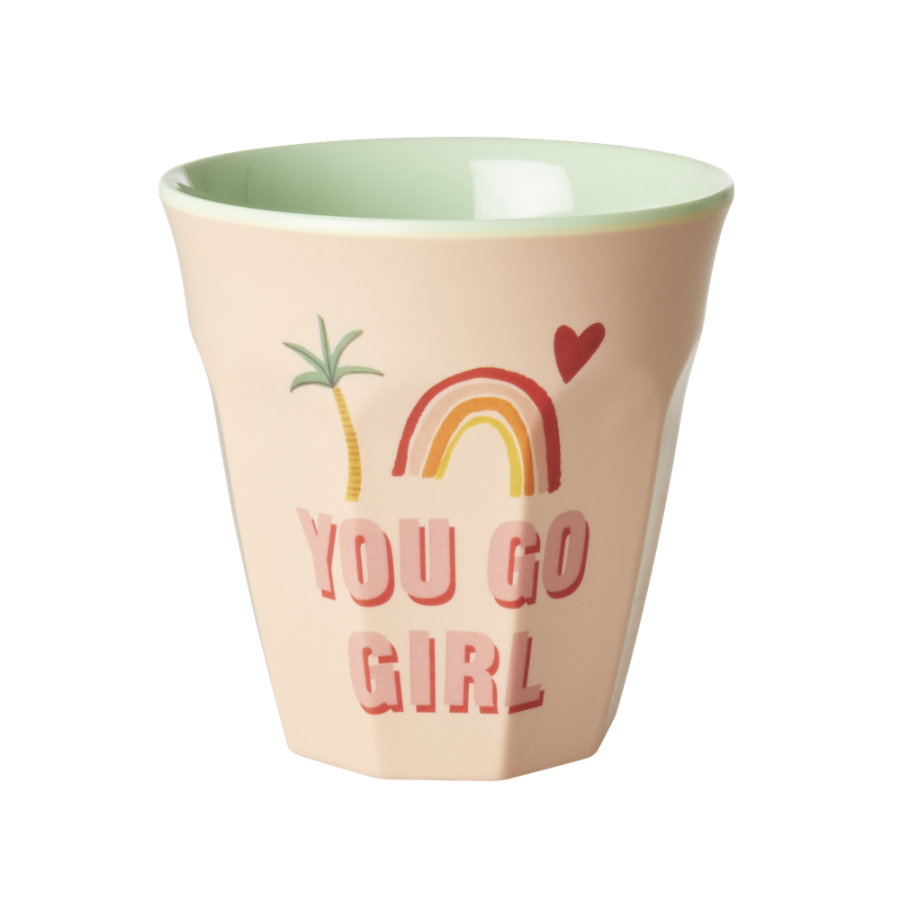 You Go Girl Print Melamine Cup By Rice DK
